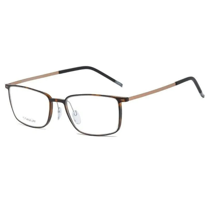 Chashma Ottica Unisex Full Rim Square Tr 90 Titanium Eyeglasses 2886