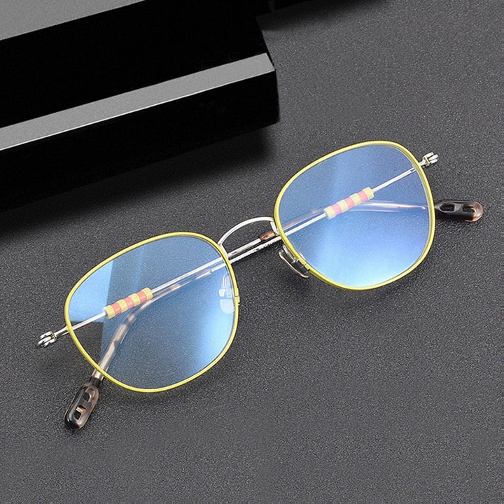 Chashma Womens Full Rim Oval Square Acetate Titanium Eyeglasses 778404 — view 1 | Chashma at FuzWeb