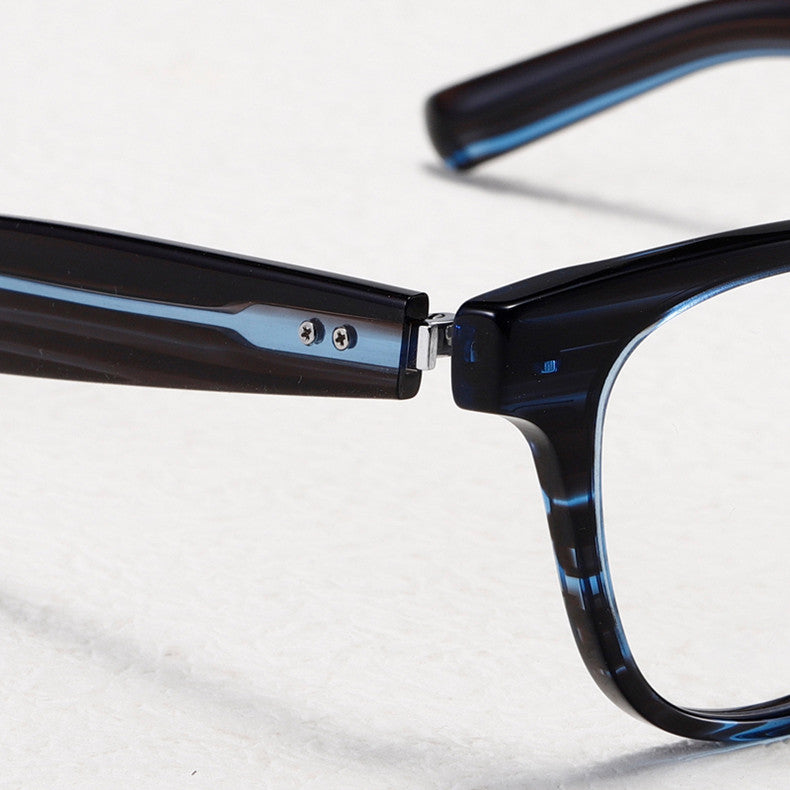 Aimee Unisex Full Rim Square Titanium Acetate Eyeglasses 14152 — view 3 | Aimee at FuzWeb