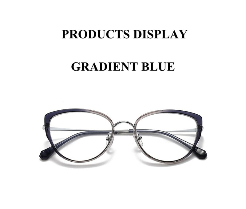 Chashma Ottica Womens Full Rim Cat Eye Acetate Alloy Eyeglasses 441042 — view 2 | Chashma Ottica at FuzWeb