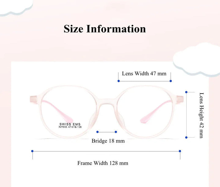 Chashma Ottica 21035 Eyeglasses — Frame Dimensions and Sizing Chart