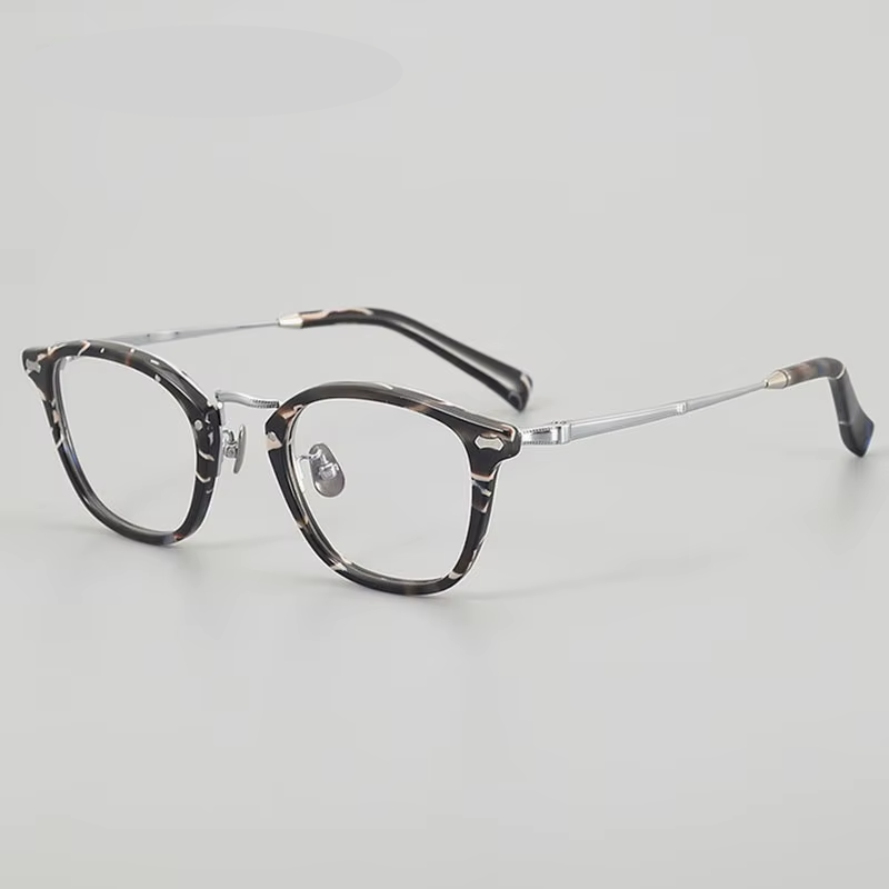 Eleccion Unisex Full Rim Square Titanium Acetate Eyelasses 942142 Full Rim Eleccion Multicolor