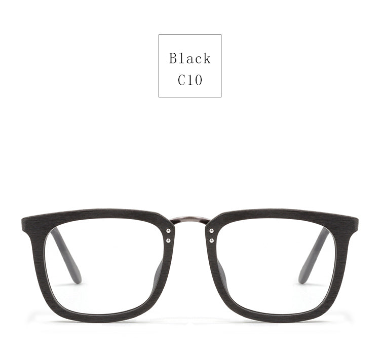 Hdcrafter Mens Full Rim Square Wood Alloy Eyeglasses Ps7055 — view 7 | Hdcrafter Eyeglasses at FuzWeb
