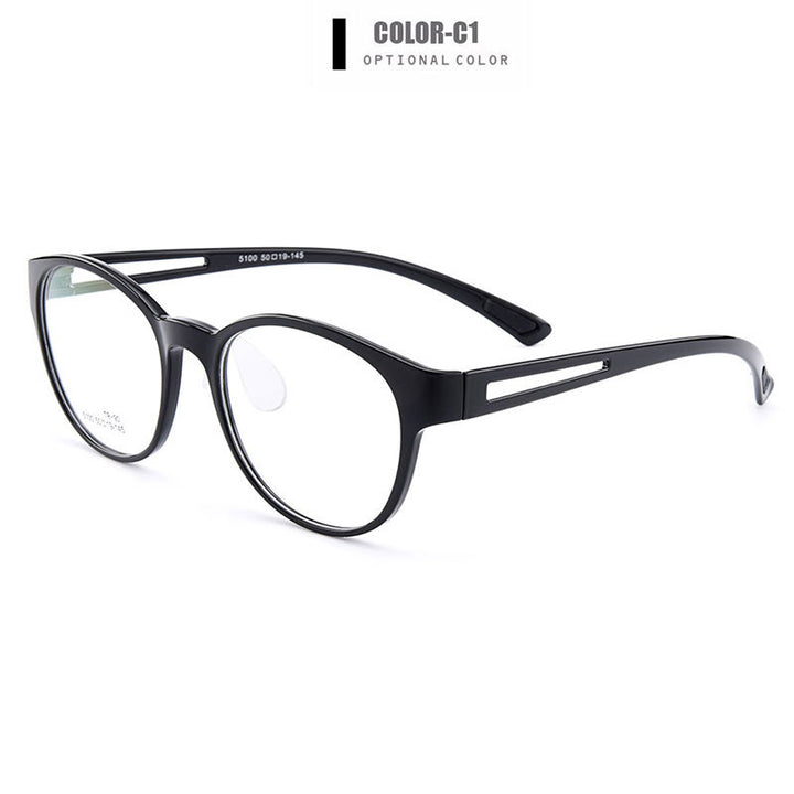 Gmei Unisex Eyeglasses Ultra-Light Tr90 Plastic 6 Colors M5100 — view 5 | Gmei Optical at FuzWeb