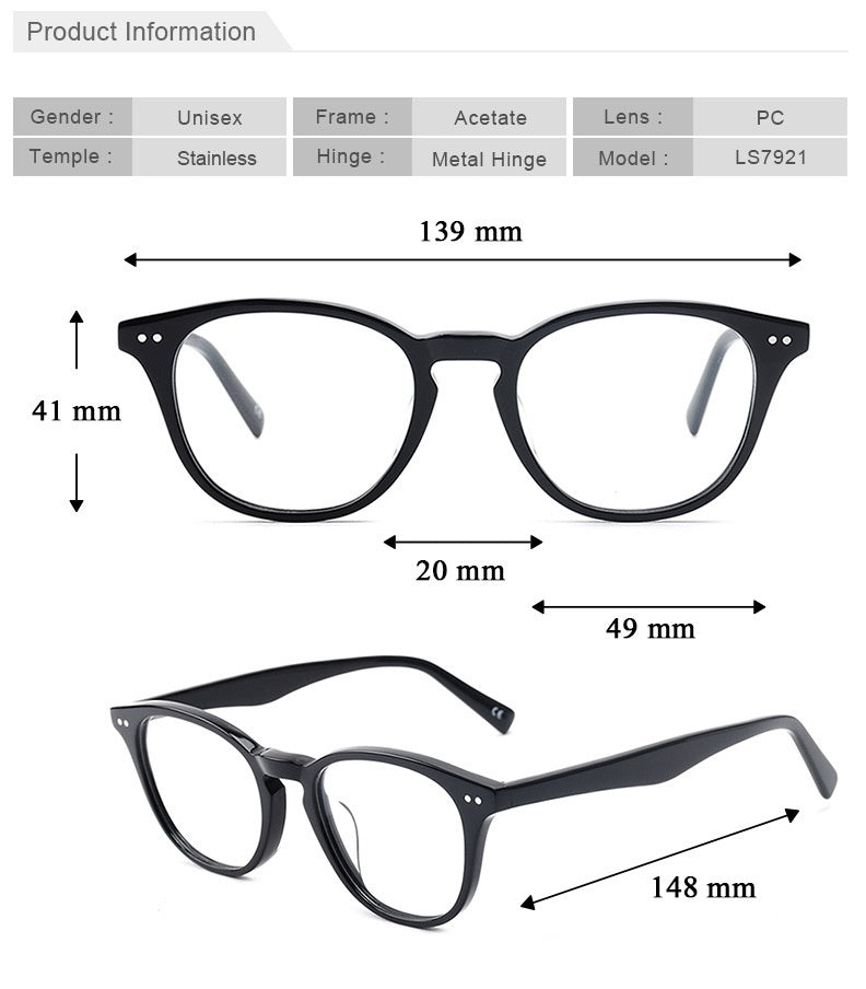 Chashma Ochki Womens Full Rim Round Acetate Alloy Eyeglasses 27921 — view 1 | Chashma Ochki at FuzWeb
