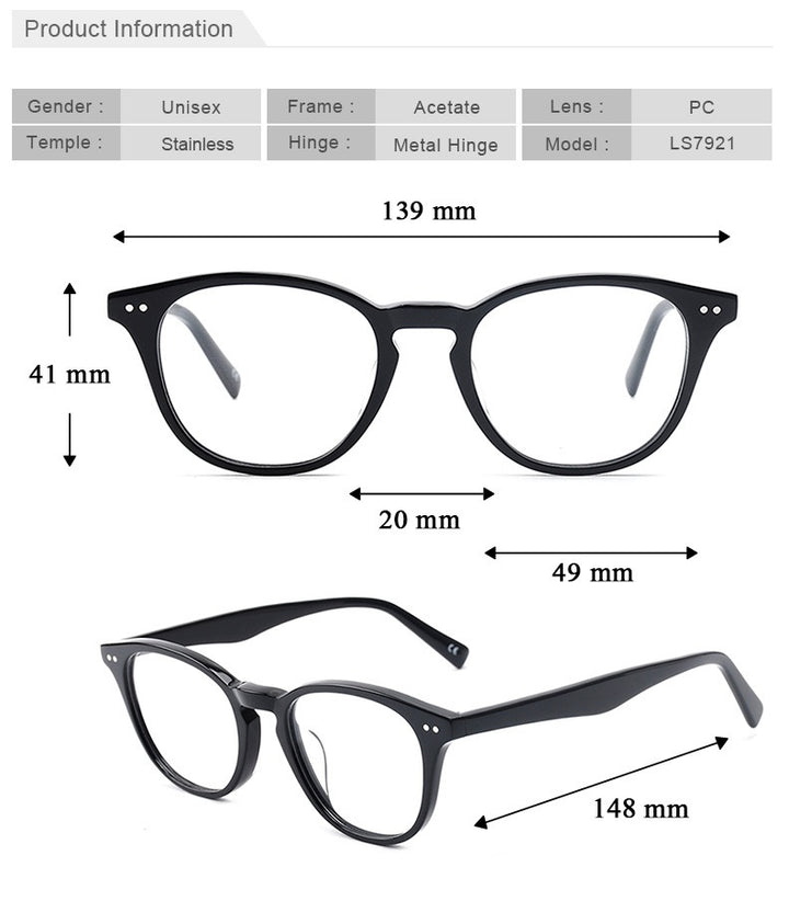 Chashma Ochki Womens Full Rim Round Acetate Alloy Eyeglasses 27921 — view 1 | Chashma Ochki at FuzWeb