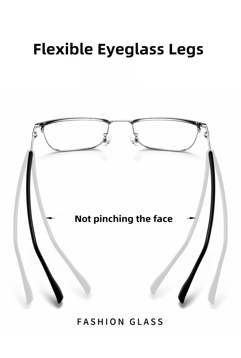 Kocolior Womens Full Rim Square Alloy Photochromic Reading Glasses 398619 — view 1 | Kocolior at FuzWeb