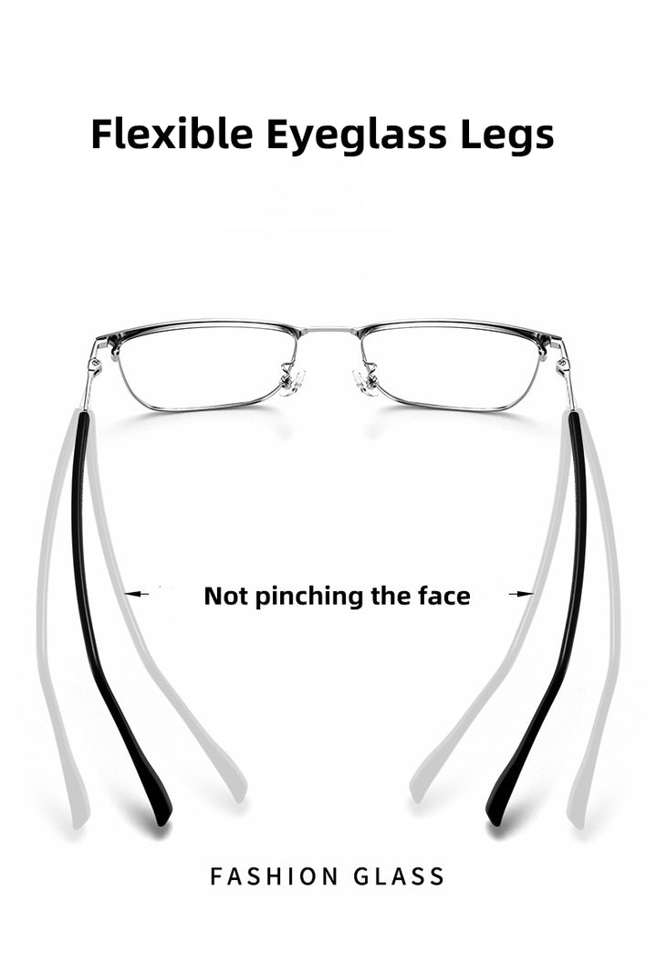 Kocolior Womens Full Rim Square Alloy Photochromic Reading Glasses 398619 — view 1 | Kocolior at FuzWeb