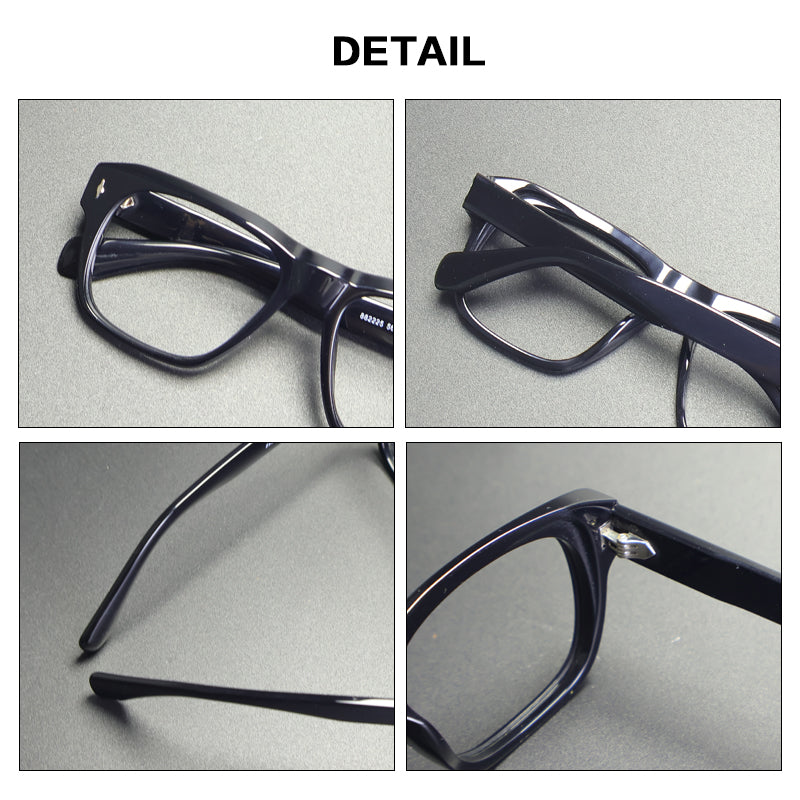 Gatenac Unisex Full Rim Square Acetate Reading Glasses 882225 — view 2 | Gatenac at FuzWeb