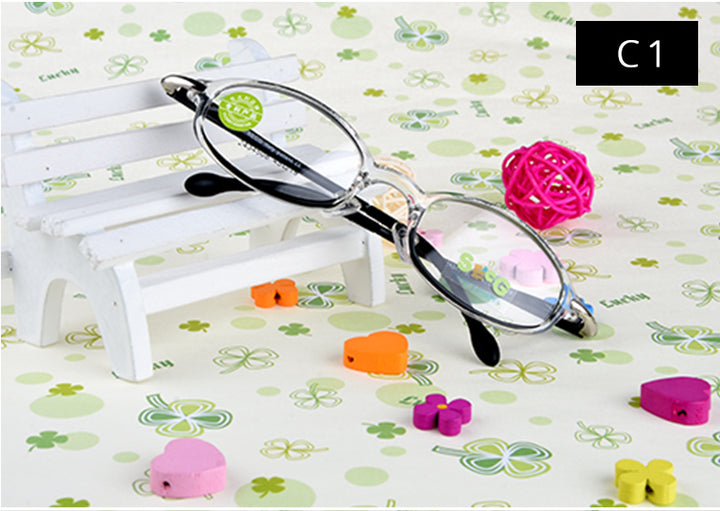 Secg Unisex Youths Rimless Oval Tr 90 Silicone Eyeglasses 2434 — view 6 | Secg at FuzWeb