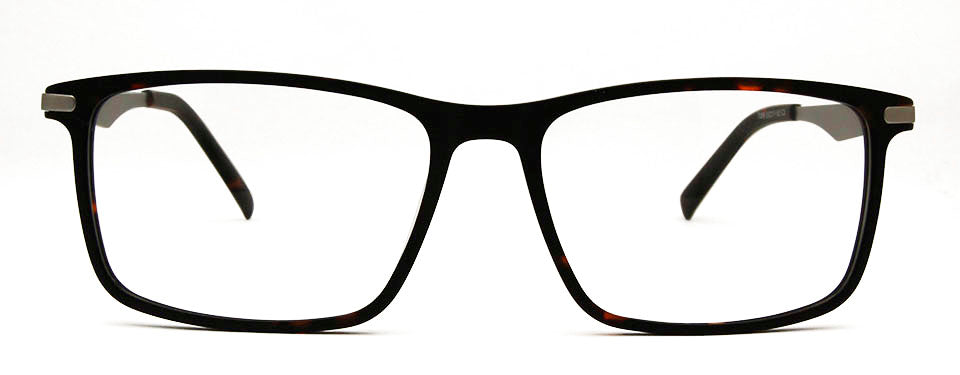 Esnbie Unisex Full Rim Square Acetate Titanium Eyeglasses 20091.