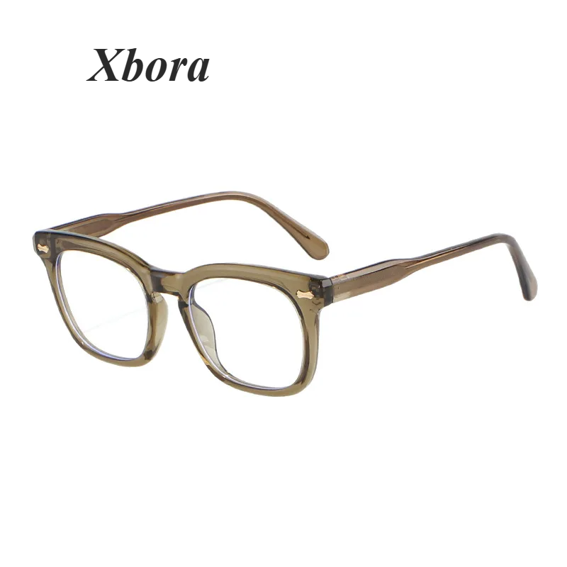 Xbora Women's Full Rim Oval Square Tr 90 Titanium Eyeglasses 70951