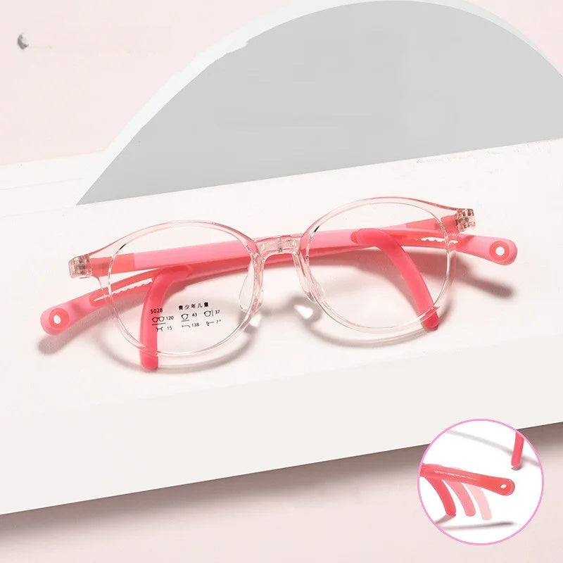 Chashma Unisex Childrens Full Rim Round Tr 90 Titanium Eyeglasses 5028 — view 1 | Chashma at FuzWeb