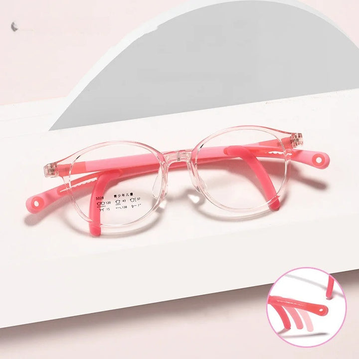 Chashma Unisex Childrens Full Rim Round Tr 90 Titanium Eyeglasses 5028 — view 1 | Chashma at FuzWeb