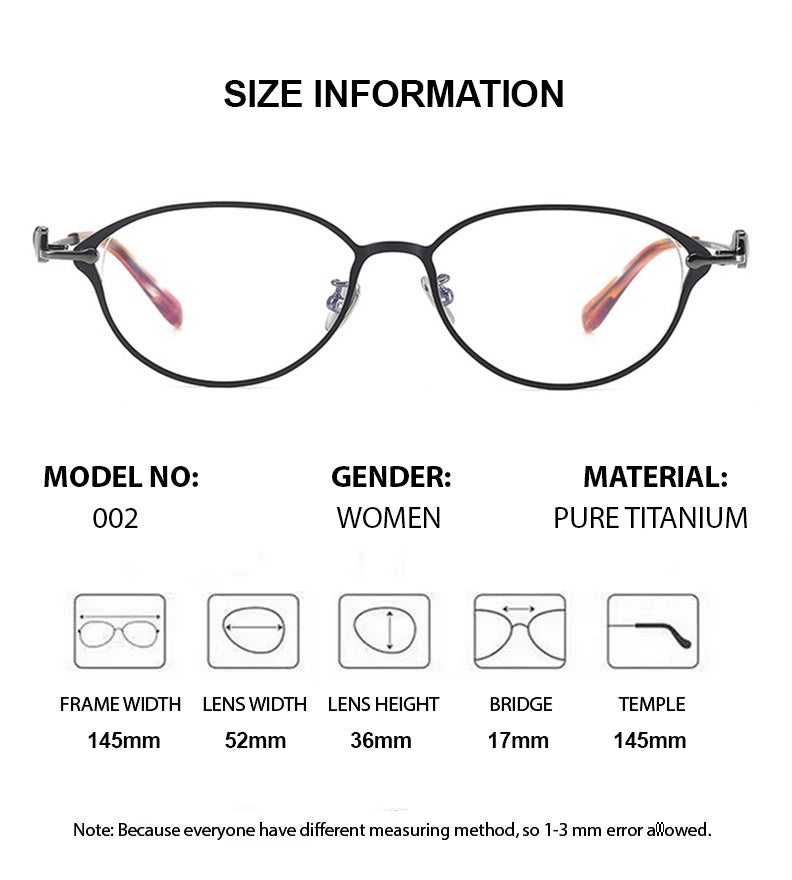 Chashma Ochki Womens Full Rim Oval Square Titanium Eyeglasses 361002 — view 1 | Chashma Ochki at FuzWeb