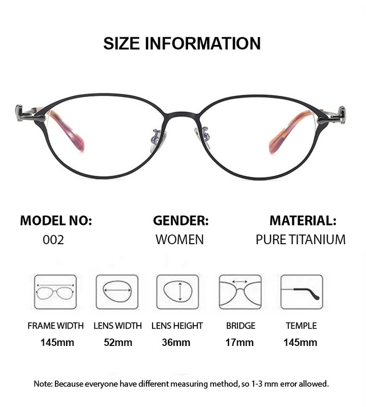 Chashma Ochki Womens Full Rim Oval Square Titanium Eyeglasses 361002 — view 1 | Chashma Ochki at FuzWeb