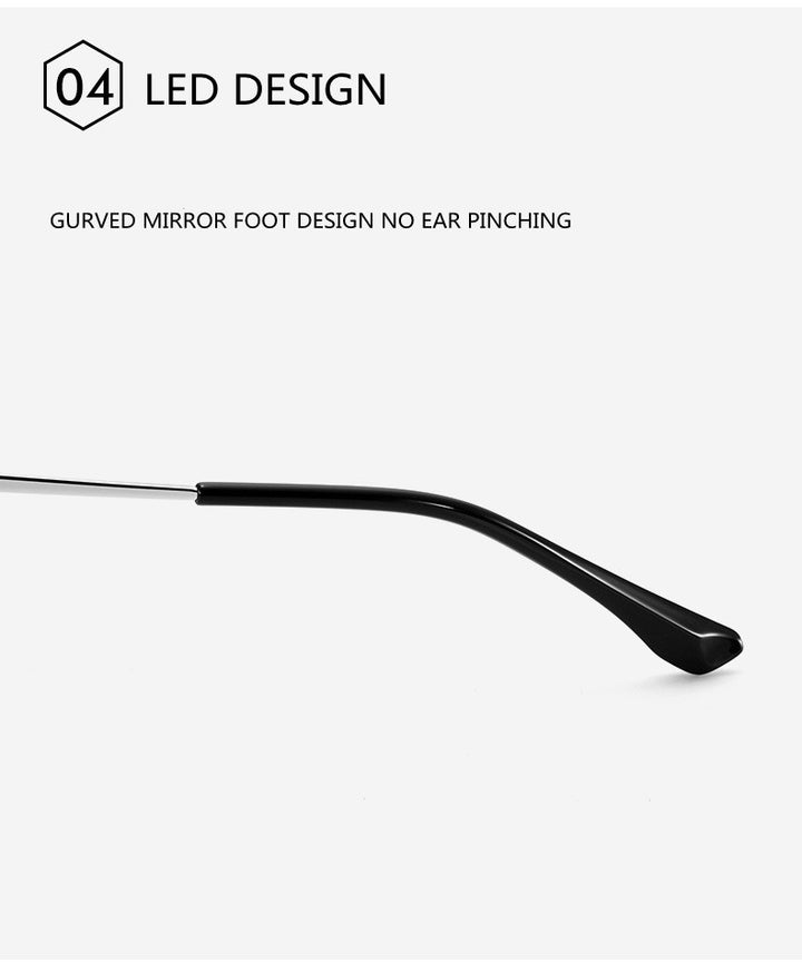Kocolior Unisex Full Rim Square Acetate Alloy Hyperopic Reading Glasses 91872 — view 6 | Kocolior at FuzWeb