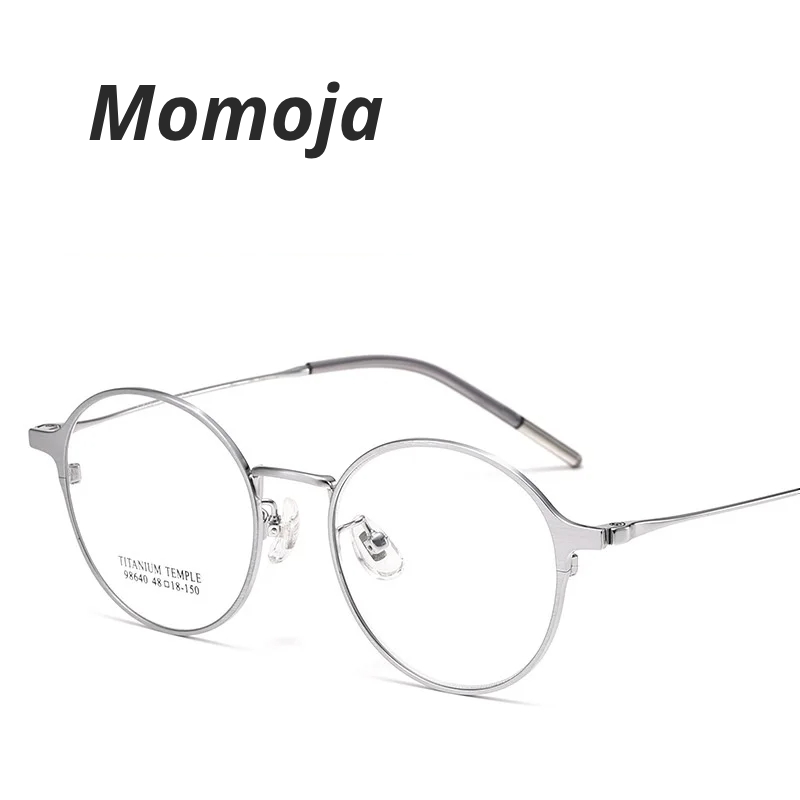 Momoja Women's Full Rim Oval Round Titanium Eyeglasses 98640