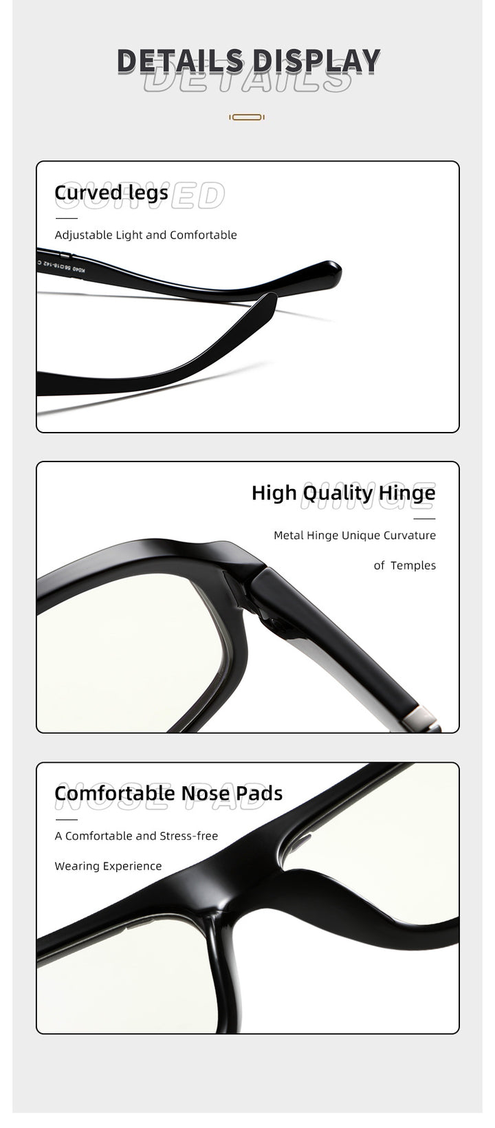 Kocolior Unisex Full Rim Square Tr 90 Photochromic Reading Glasses 627040 — view 1 | Kocolior at FuzWeb