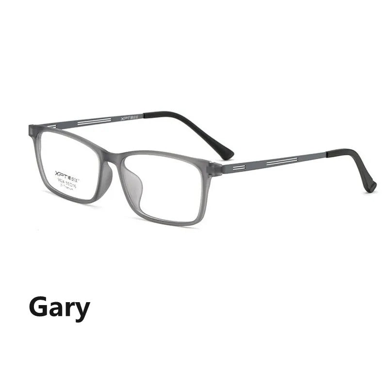 Kocolior Unisex Full Rim Square Titanium Alloy Hyperopic Reading Glasses 9824.