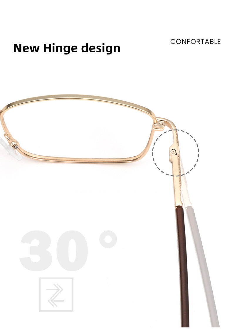 Kocolior Womens Full Rim Square Alloy Photochromic Reading Glasses 77021 — view 1 | Kocolior at FuzWeb