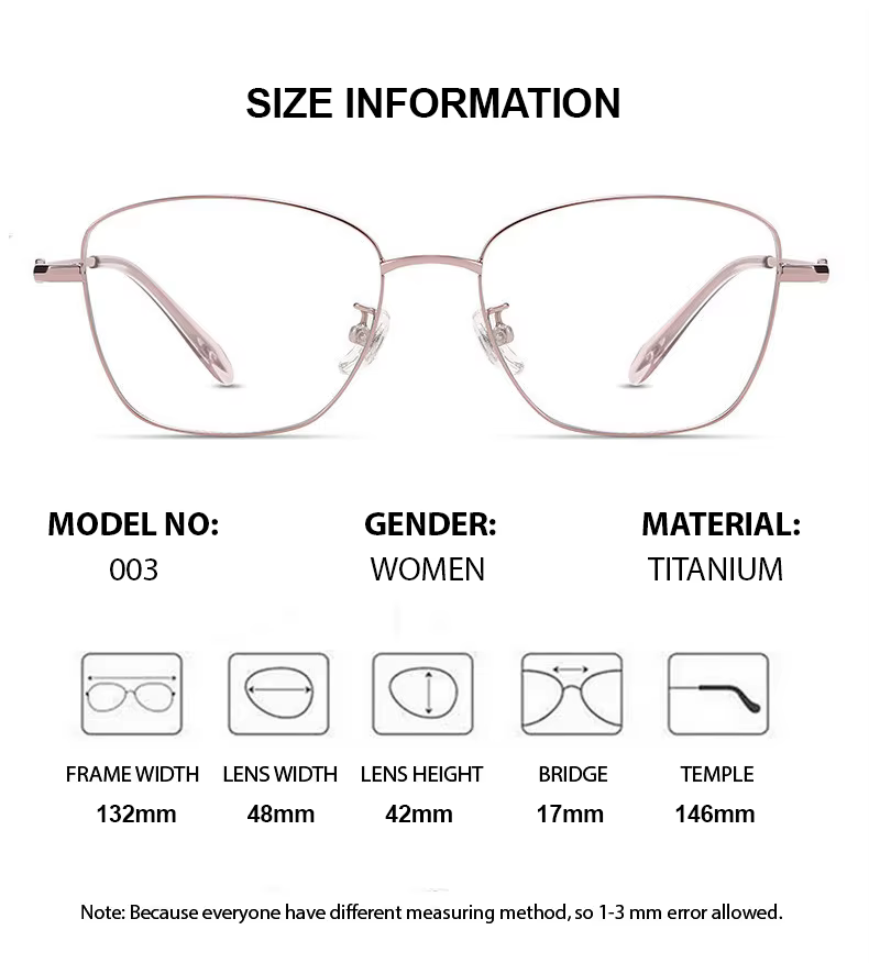 Summer Flower Womens Full Rim Square Titanium Eyeglasses 878003 — view 1 | Summer Flower at FuzWeb