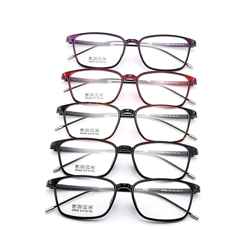 Gmei Unisex Eyeglasses Ultra-Light Tr90 Alloy M3008 — view 1 | Gmei Optical at FuzWeb