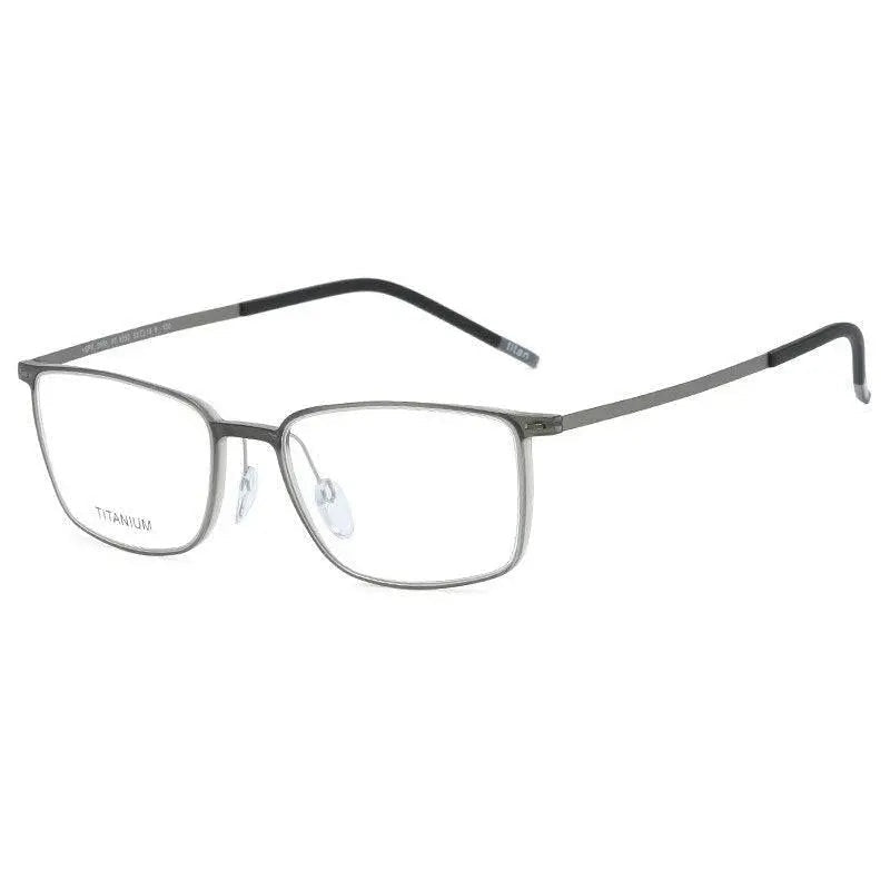 Chashma Ottica Unisex Full Rim Square Tr 90 Titanium Eyeglasses 2886