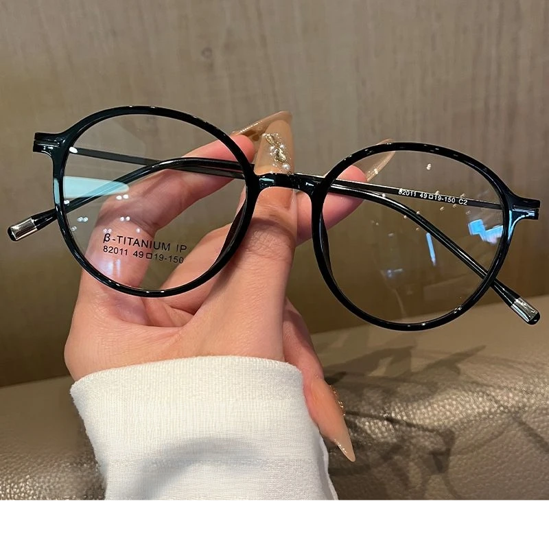 Gmei Women's Full Rim Oval Round Tr 90 Titanium Eyeglasses 82011