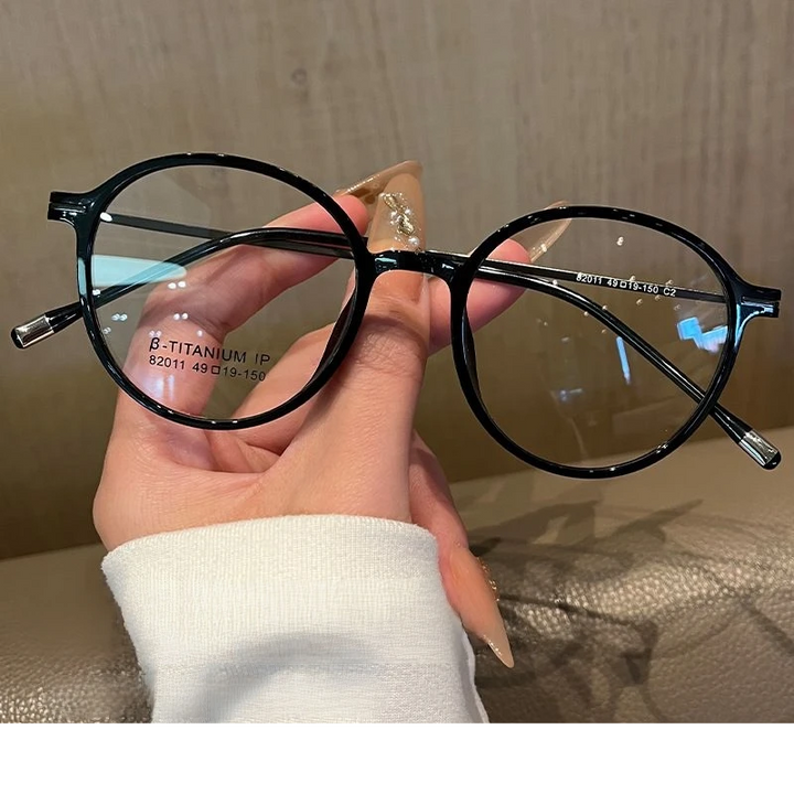 Gmei Women's Full Rim Oval Round Tr 90 Titanium Eyeglasses 82011