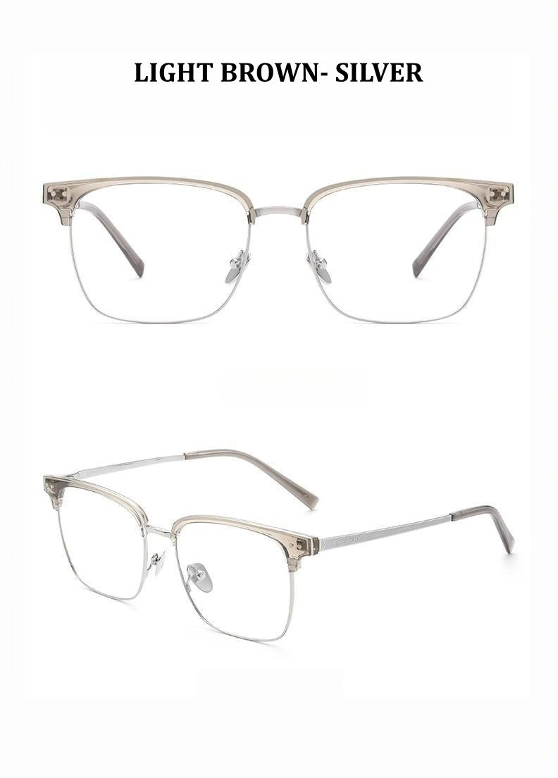 Chashma Ochki Unisex Full Rim Big Square Titanium Tr 90 Eyeglasses 881036 — view 3 | Chashma Ochki at FuzWeb