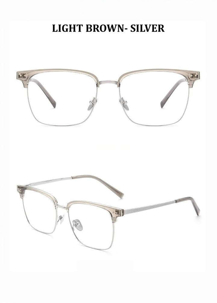 Chashma Ochki Unisex Full Rim Big Square Titanium Tr 90 Eyeglasses 881036 — view 3 | Chashma Ochki at FuzWeb