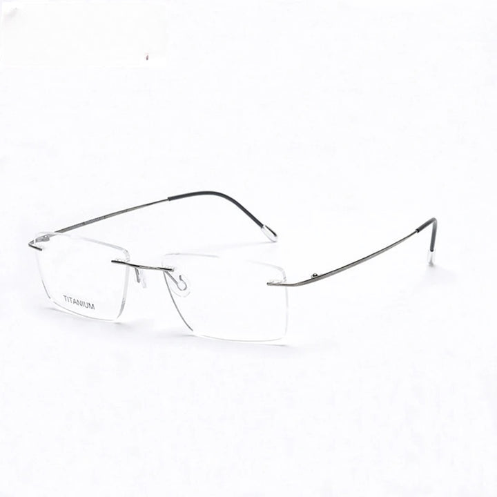 Chashma Ottica 16011 unisex rimless titanium prescription eyeglasses — view 6