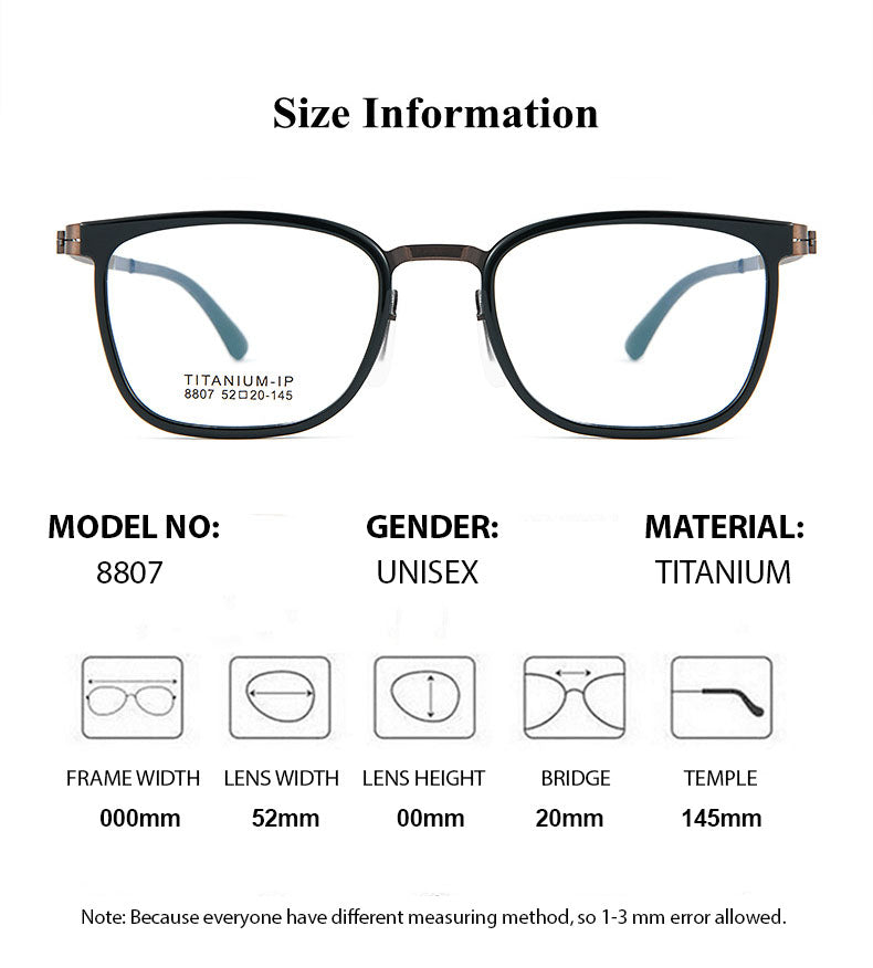 Summer Flower Unisex Full Rim Square Tr 90 Alloy Eyeglasses 88807 — view 1 | Summer Flower at FuzWeb