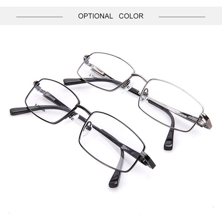Krasivyy Unisex Full Rim Square Titanium Eyeglasses Kr4755 — view 9 | Krasivyy at FuzWeb