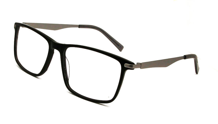 Esnbie Unisex Full Rim Square Acetate Titanium Eyeglasses 20091 — view 6 | Esnbie at FuzWeb