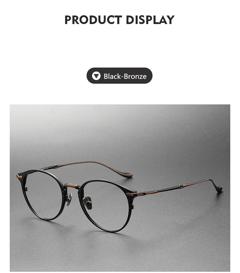 Aimee Unisex Full Rim Oval Round Titanium Eyeglasses 3112.