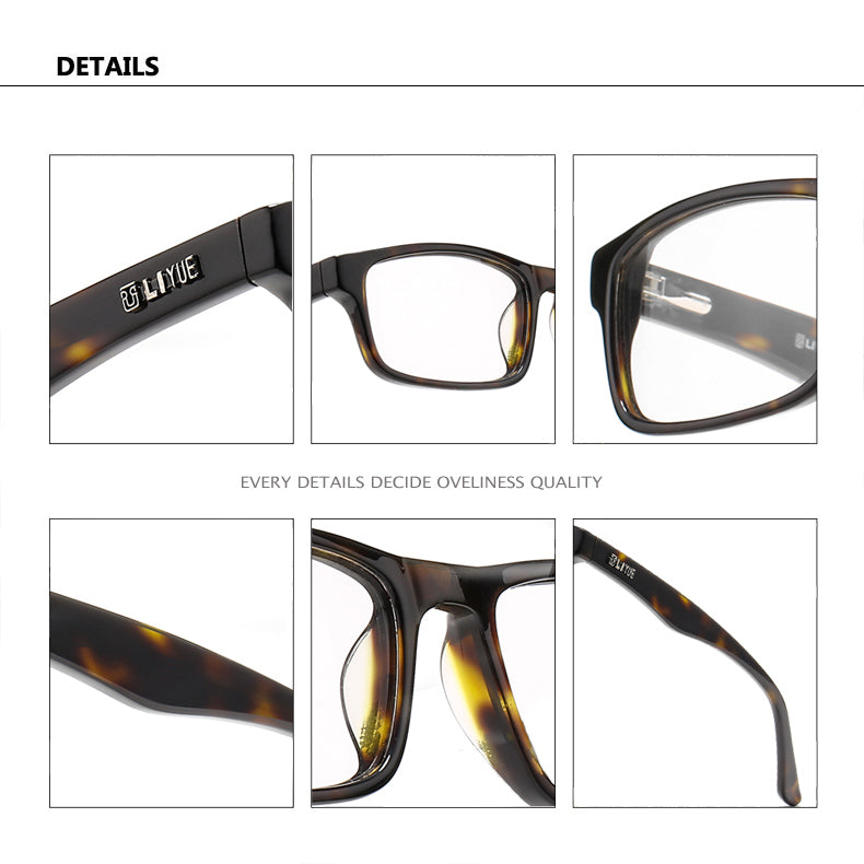 Oveliness Unisex Full Rim Square Acetate Eyeglasses Lg001.