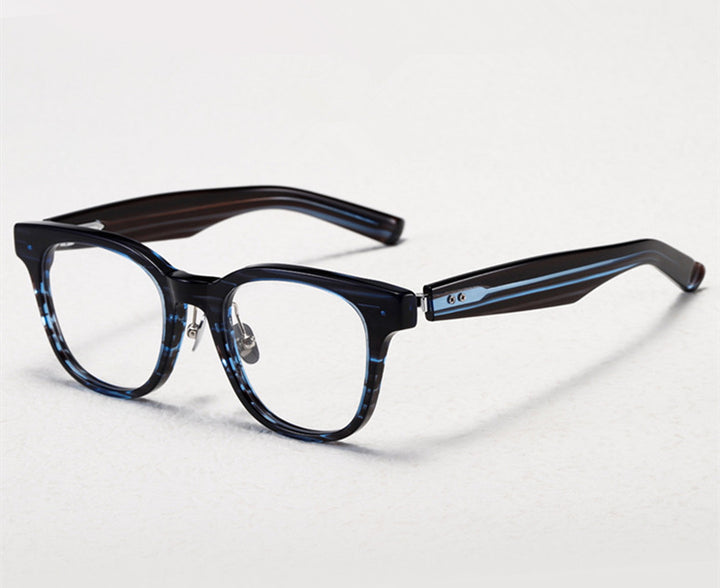 Aimee Unisex Full Rim Square Titanium Acetate Eyeglasses 14152 — view 2 | Aimee at FuzWeb