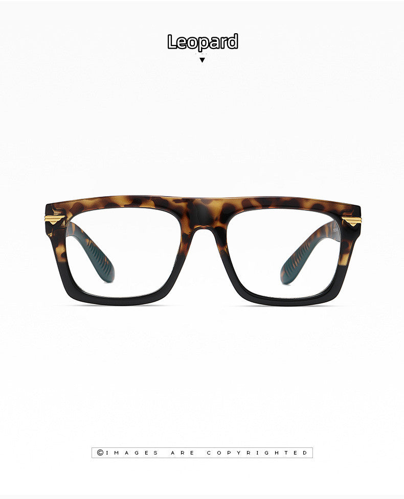 Kocolior Unisex Full Rim Square Acetate Hyperopic Reading Glasses 3394.