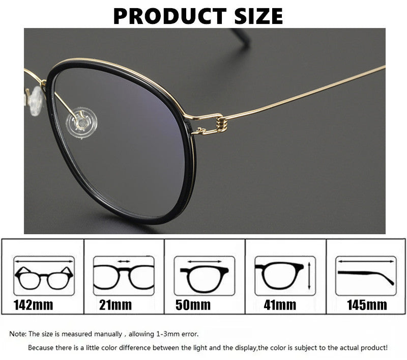 Aimee Unisex Full Rim Square Polygon Square Titanium Eyeglasses 369124 — view 1 | Aimee at FuzWeb