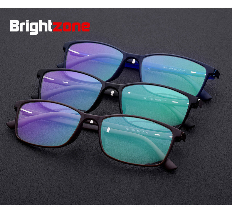 Brightzone Unisex Eyeglasses Square Full Rim Tr90 Ultem 621 — view 1 | Brightzone at FuzWeb