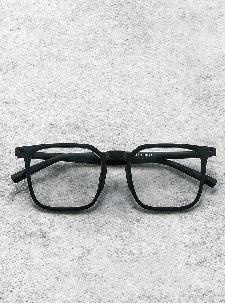 Hdcrafter Mens Full Rim Square Acetate Frames With Clip On Sunglasses 001000 — view 1 | Hdcrafter Eyeglasses at FuzWeb
