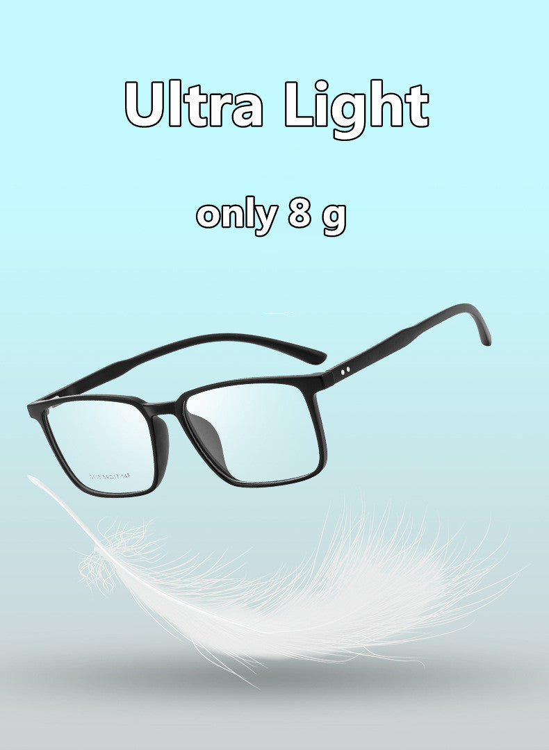 Kocolior Unisex Full Rim Square Acetate Tr 90 Hyperopic Reading Glasses D115 — view 3 | Kocolior at FuzWeb