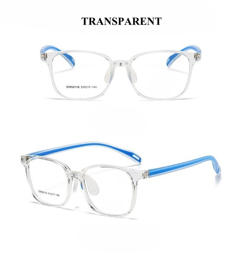 Chashma Ochki Unisex Full Rim Square Tr 90 Titanium Eyeglasses 938116.