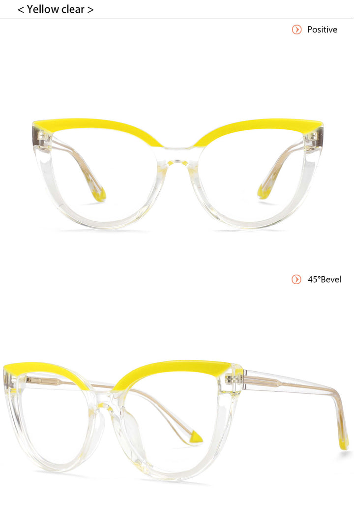 CCspace Womens Full Rim Cat Eye Tr 90 Titanium Reading Glasses R54637 — view 9 | CCspace at FuzWeb