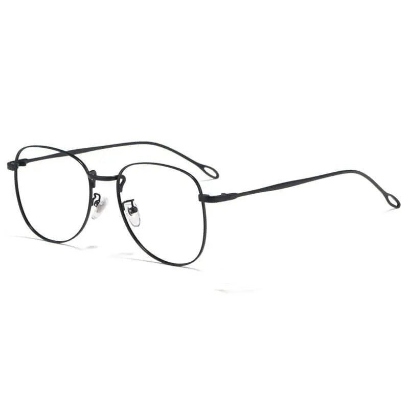 Chashma Ottica Unisex Full Rim Round Square Stainless Steel Eyeglasses