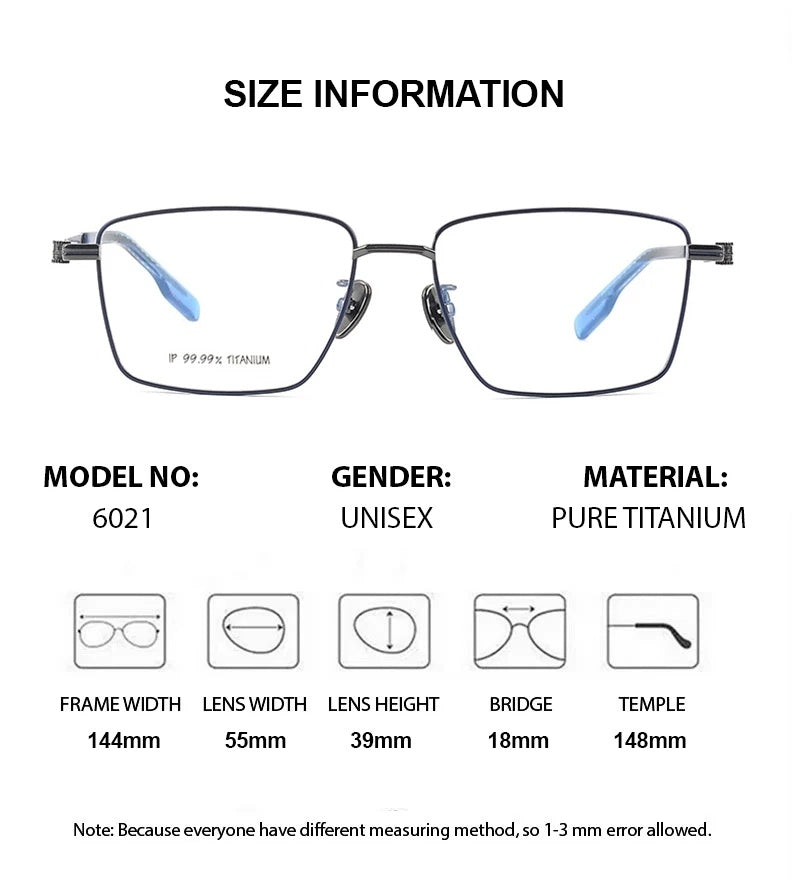Chashma Unisex Full Rim Polygon Square Titanium Eyeglasses 886021 — view 2 | Chashma at FuzWeb