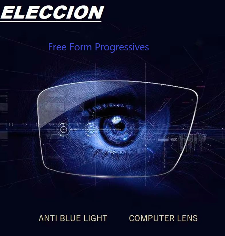 Eleccion Free Form Progressive Clear Anti Blue Light Lenses Lenses Eleccion Lenses