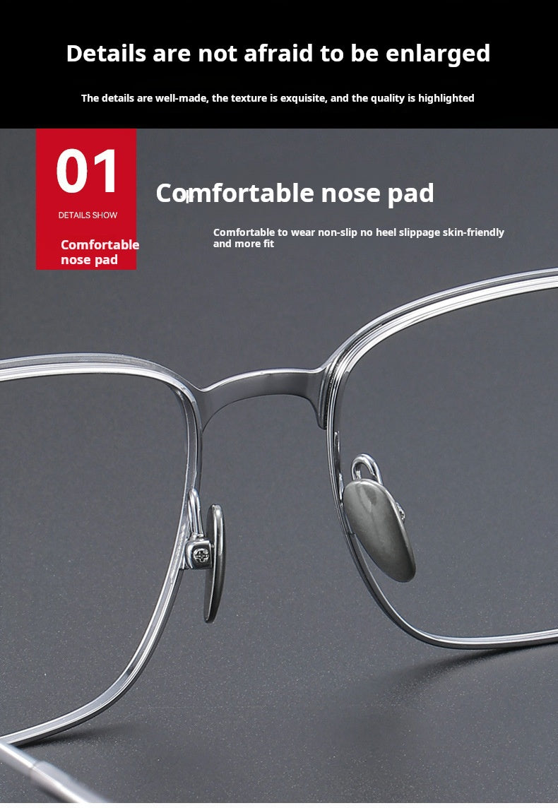 Momoja Unisex Full Rim Big Square Tr 90 Titanium Eyeglasses 770806 — view 1 | Momoja at FuzWeb